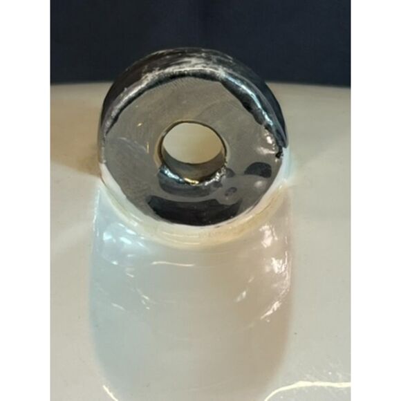 Vintage Petit Point Floral Needlepoint Harker Pottery Canister w/Lid USA Roses - Picture 3 of 13